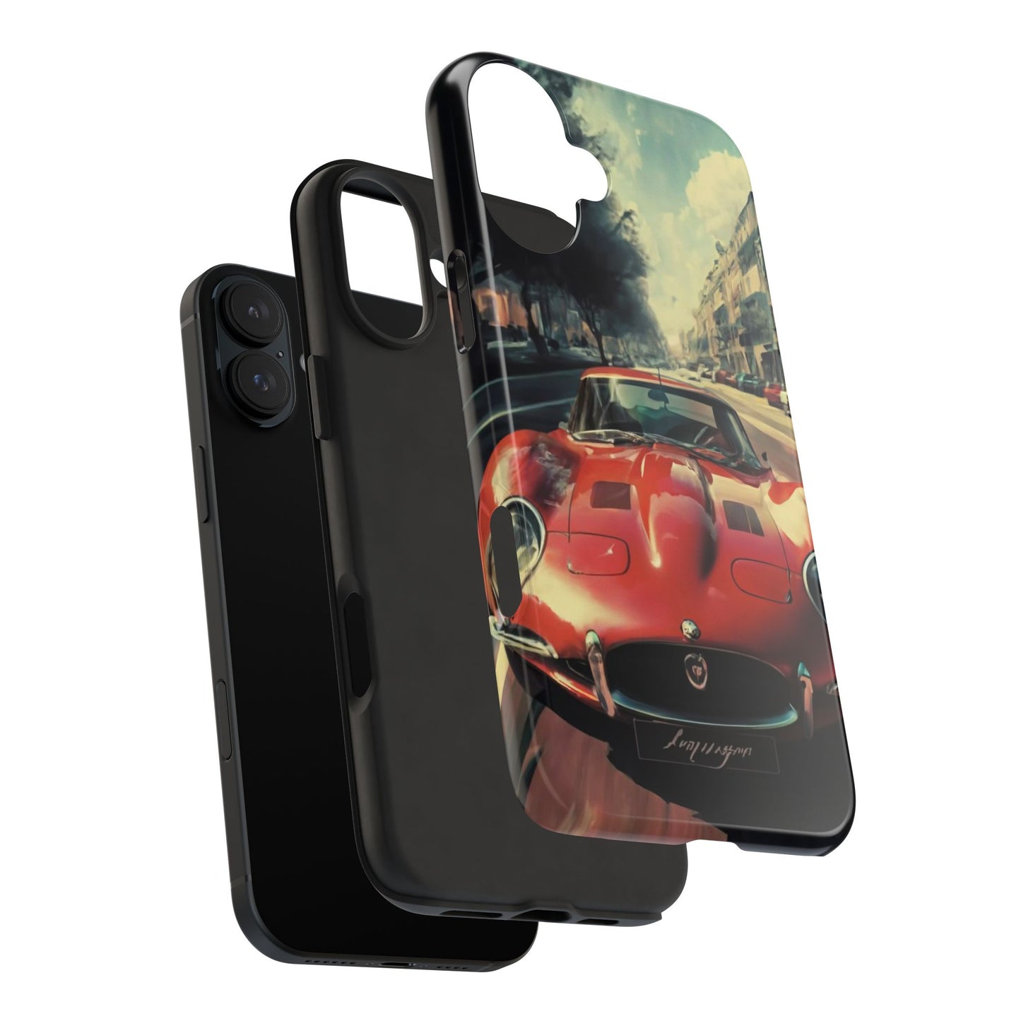 Urban Velocity Red Car Adventure Tough Phone Case