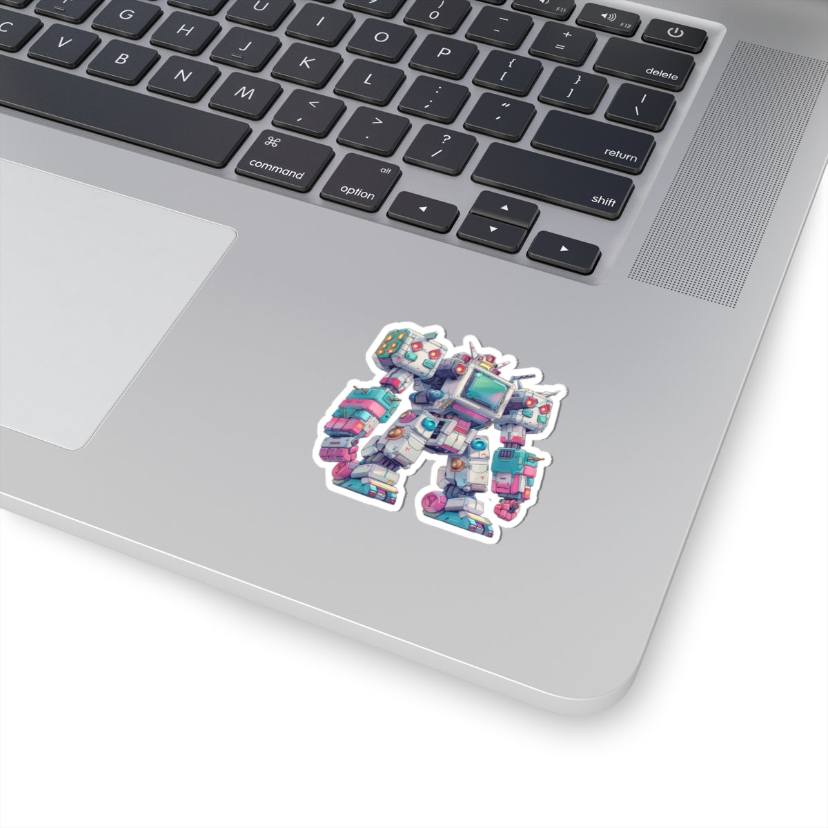 Retro Blocky Robot Sticker