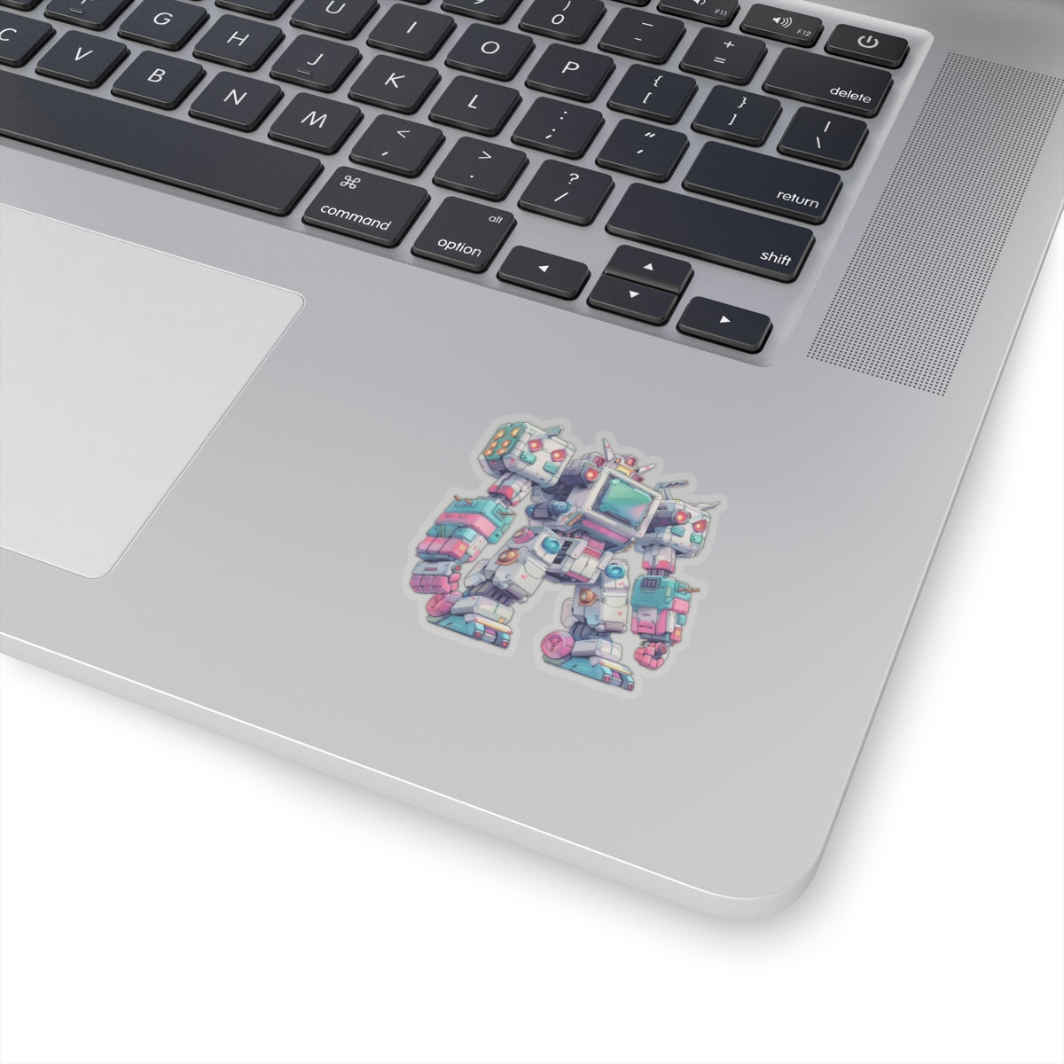 Retro Blocky Robot Sticker