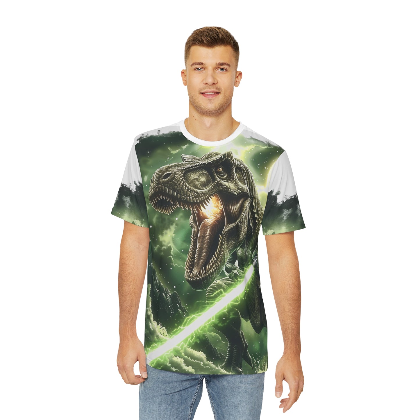 T-Rex Jedi Dino Duel Premium Softstyle Tee