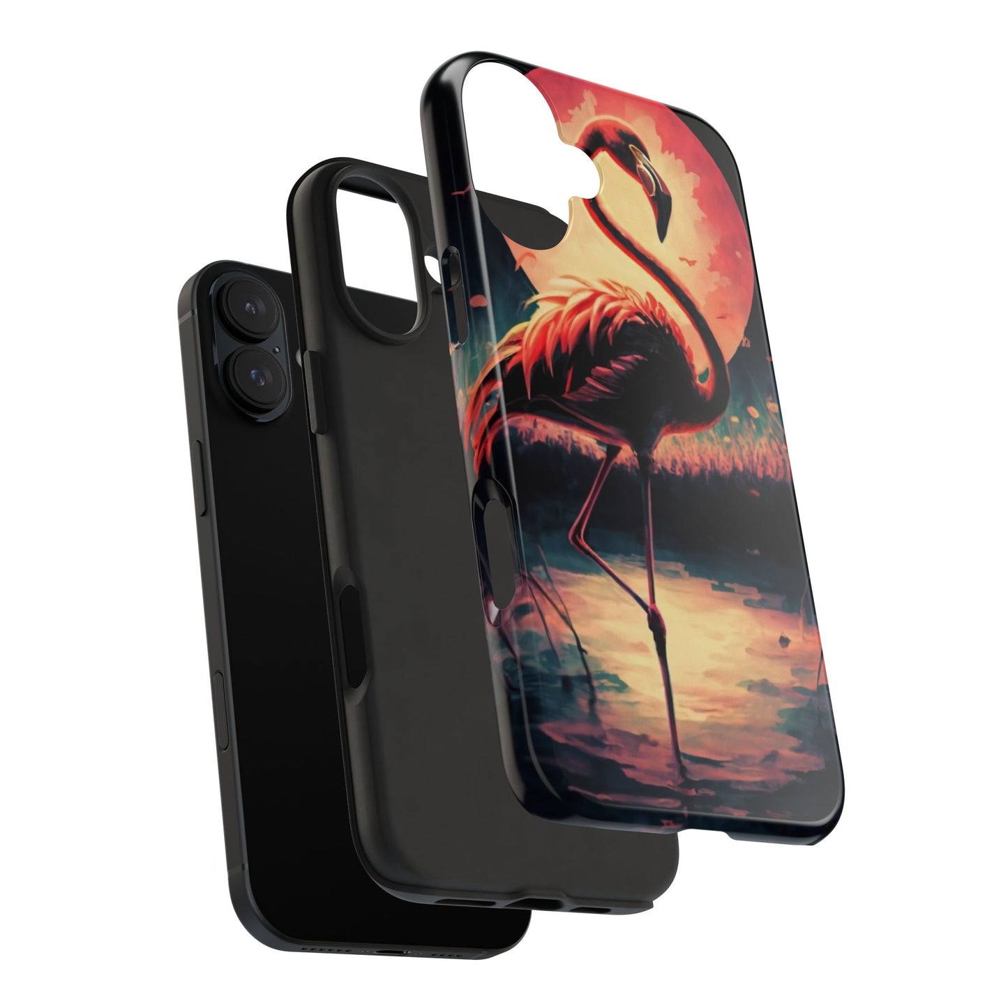 Sunset Flamingo Defender Case