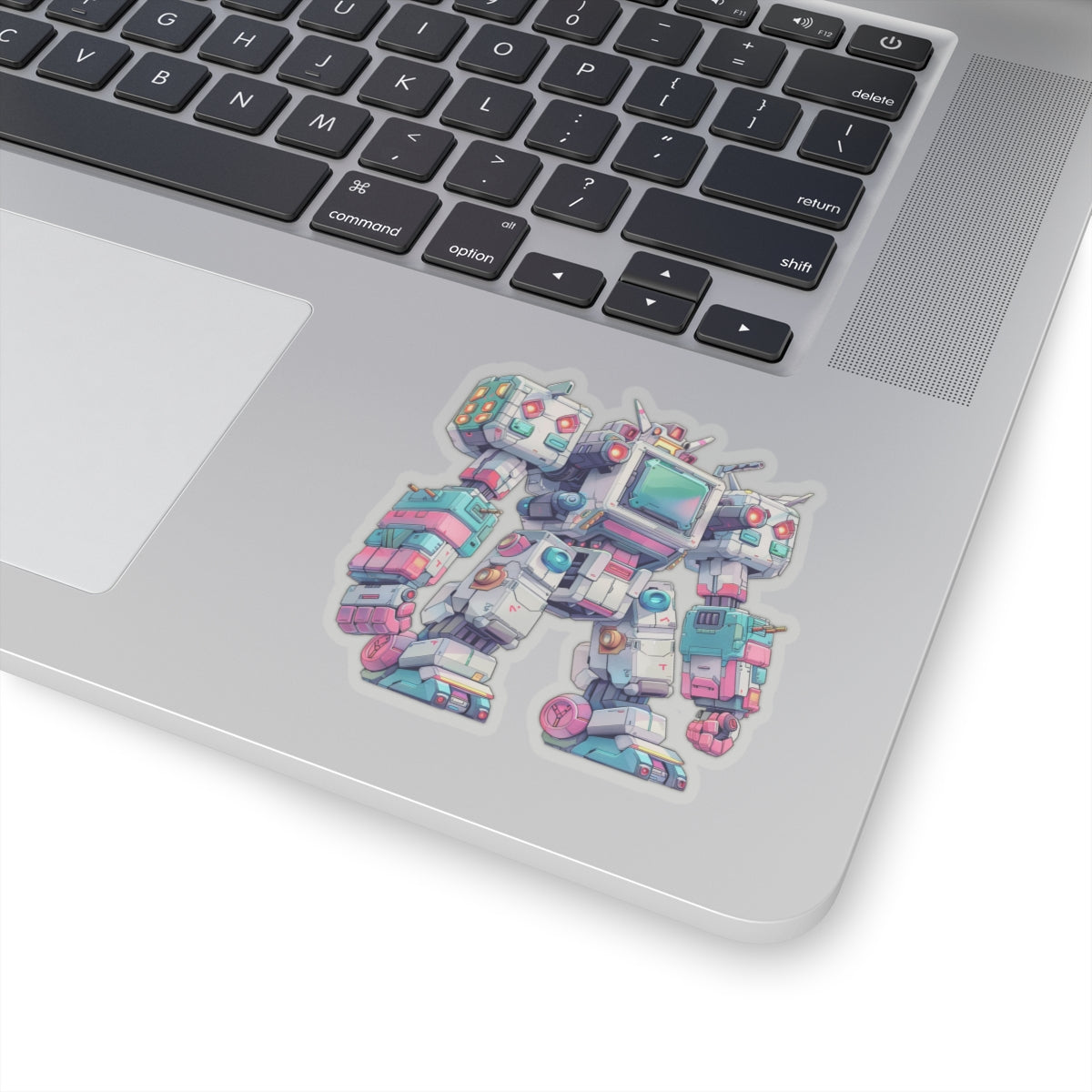 Retro Blocky Robot Sticker