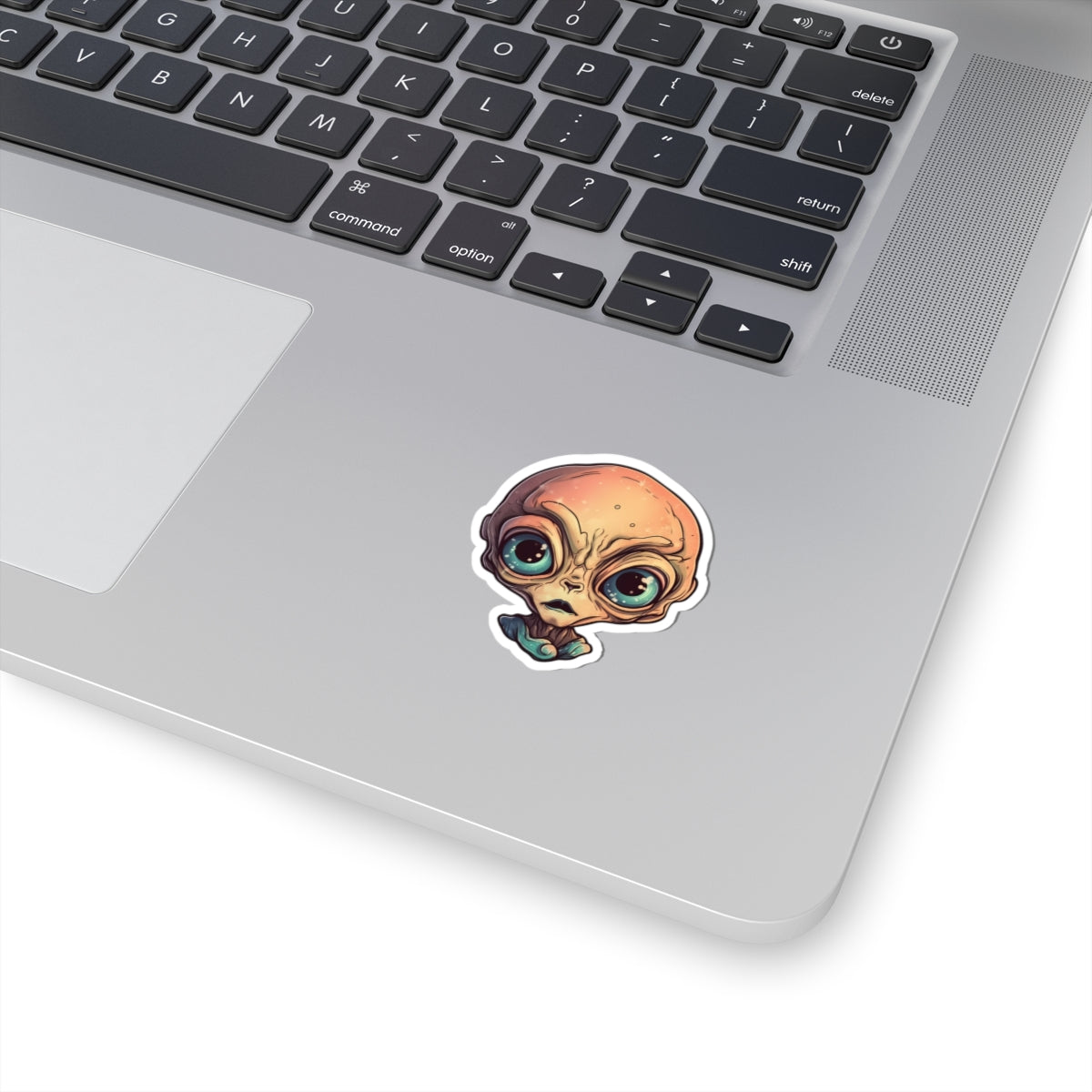 Cosmic Ombre Alien Head Vinyl Sticker