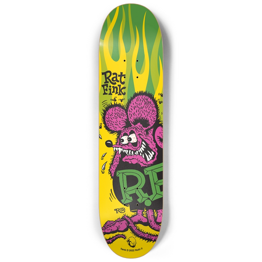 Fink Flames - Yellow/Green - 8.25 Popsicle