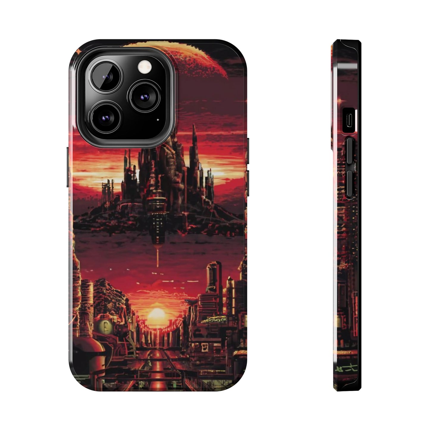 PixelVista Futuristic City Tough Phone Case