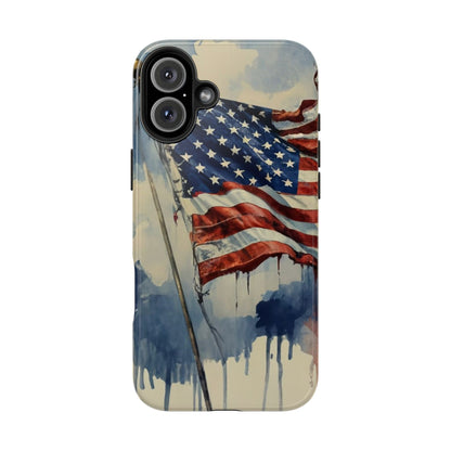 Tattered Glory American Flag Tough Phone Case