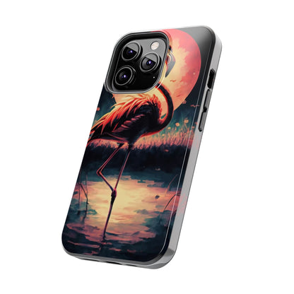 Sunset Flamingo Defender Case