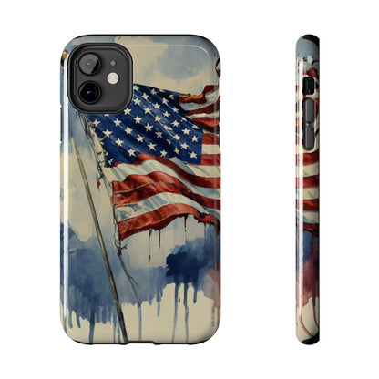 Tattered Glory American Flag Tough Phone Case