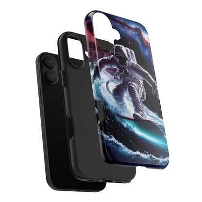 Galactic Wave Rider Astronaut Tough Phone Case