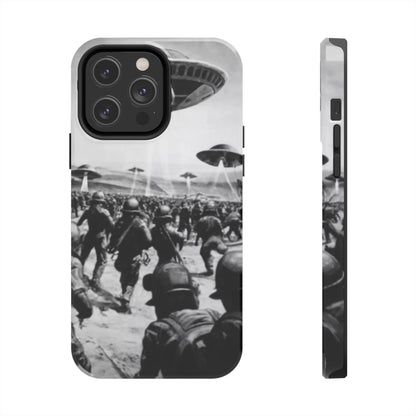 RetroWar UFO Encounter Tough Phone Case