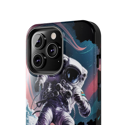 Cosmic Crest Astronaut Wave Rider Tough Phone Case