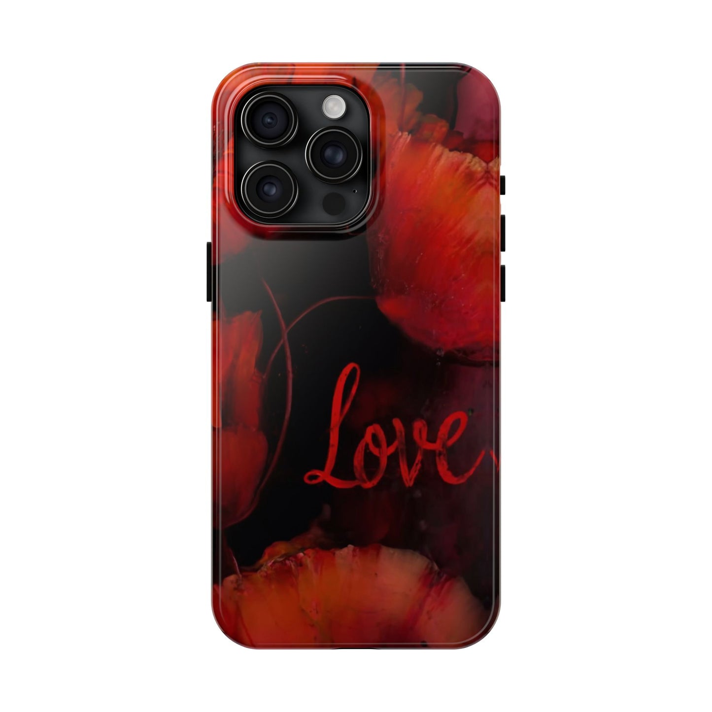 Crimson Love Blossoms Tough Phone Case