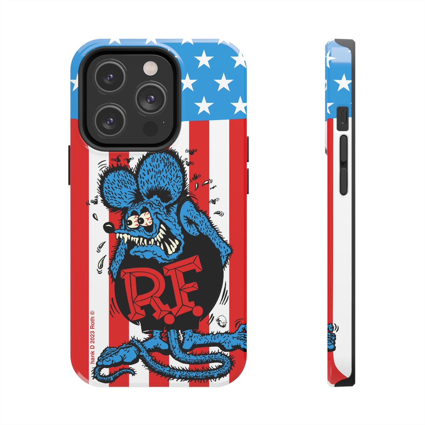 Red, White and Fink - Tough Phone Case