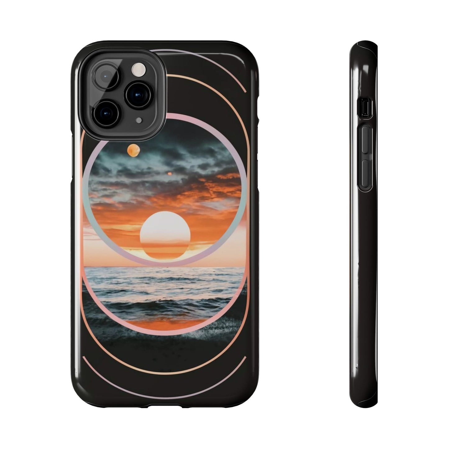 Fusion Sunset Abstract Art Tough Phone Case