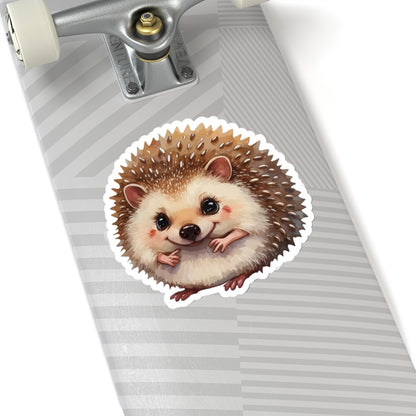 Playful Hedgehog Watercolor Cartoon Sticker