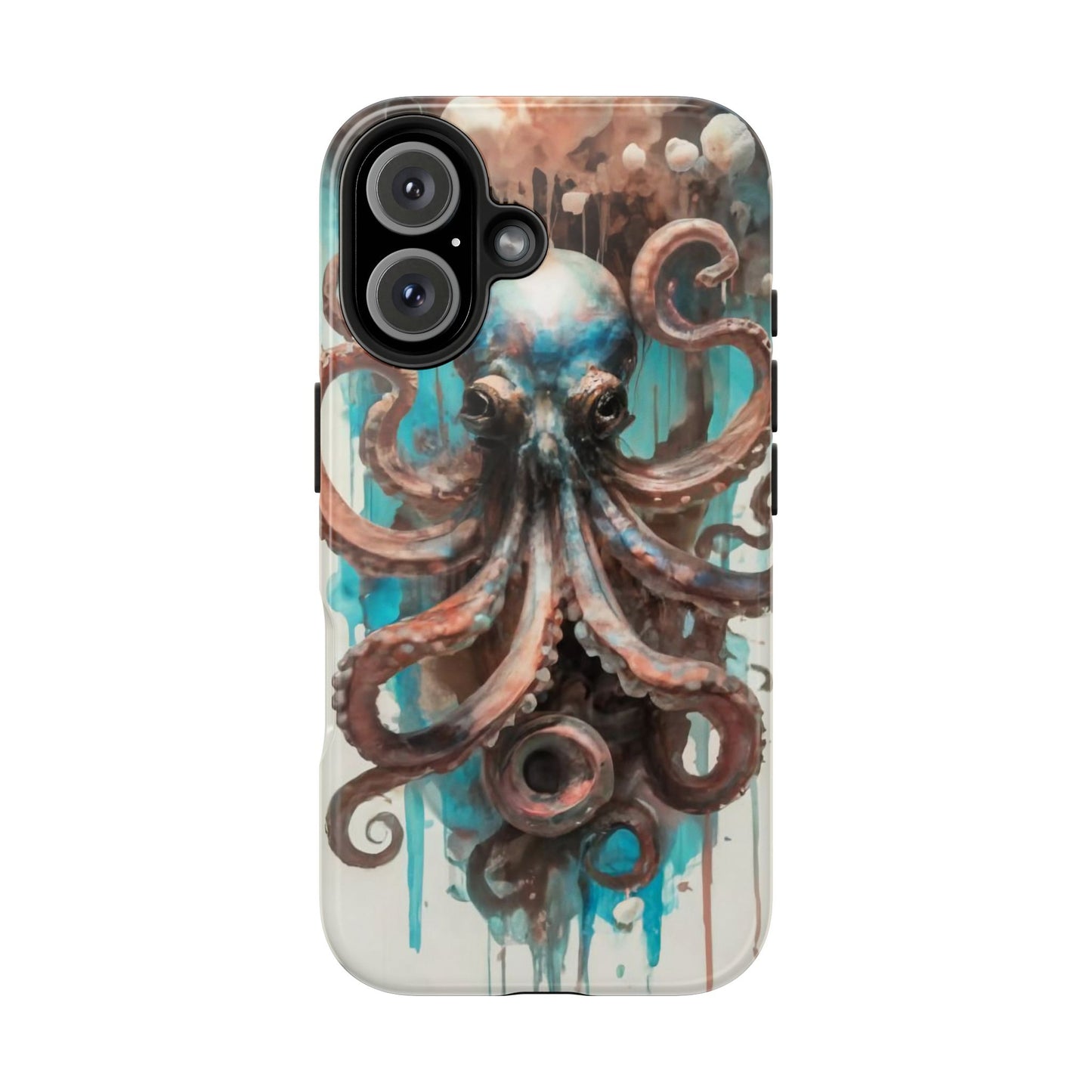 Serene Octopus Watercolor Tough Phone Case
