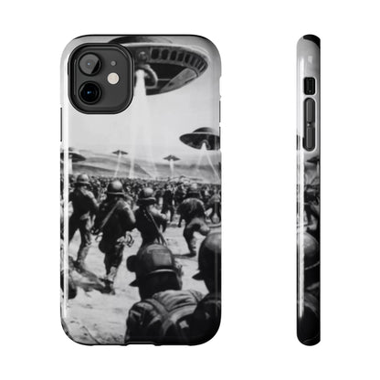 RetroWar UFO Encounter Tough Phone Case