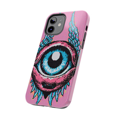 Halftone Horizon Eyeball iPhone Case