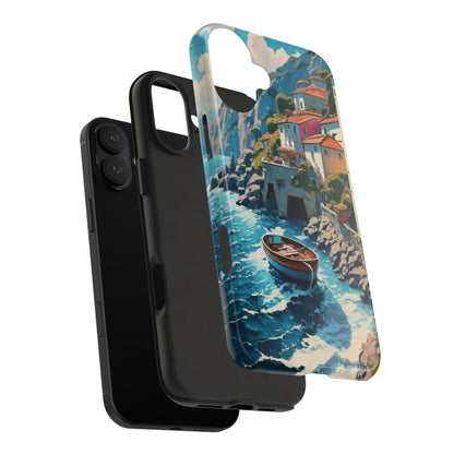 Coastal Dreamscape Boat Tough Phone Case