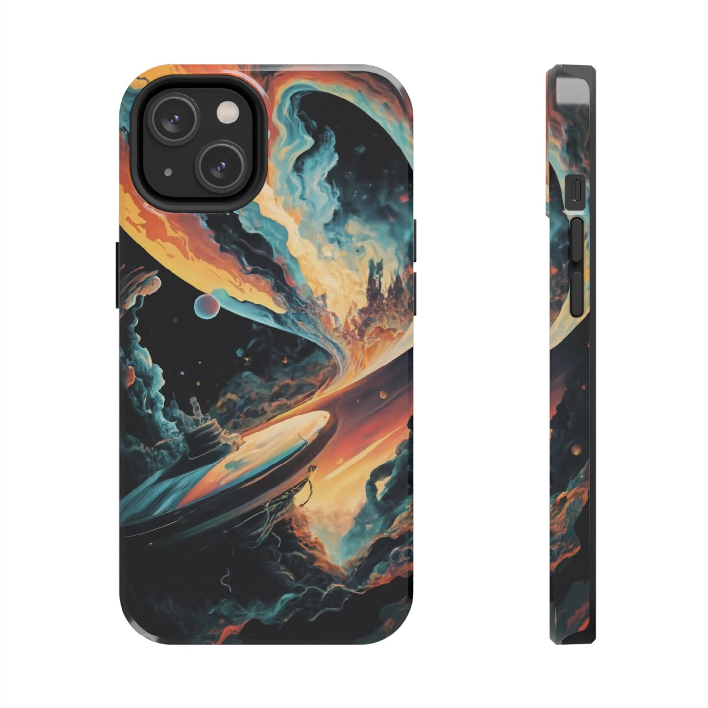 Retro Futuristic Space Odyssey Tough Phone Case