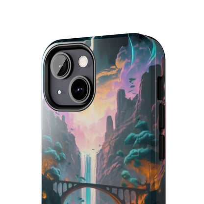 Midnight Cascade Blue Moon Tough Phone Case