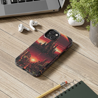 PixelVista Futuristic City Tough Phone Case