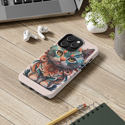 Floral Feline Armor Case