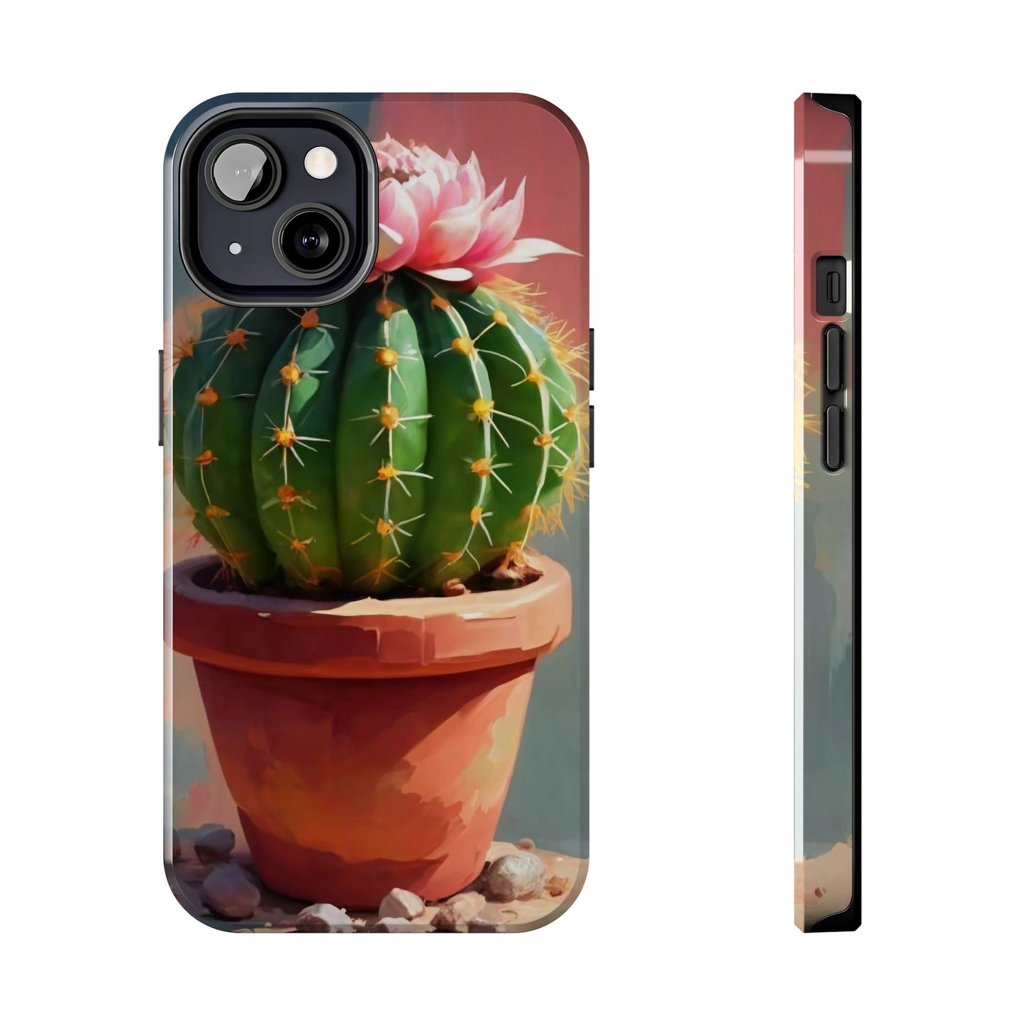 DesertBloom Terracotta Cactus Tough Phone Case