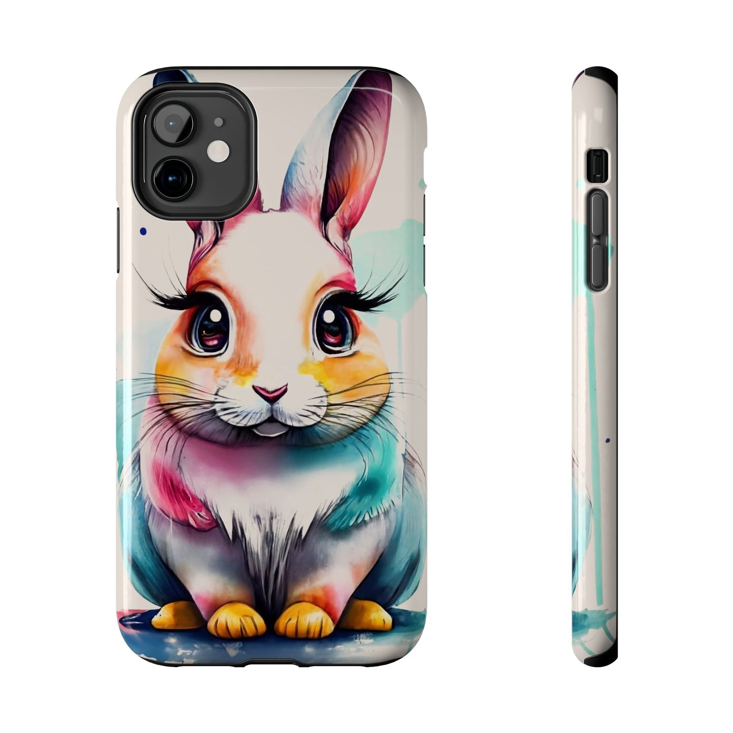 Minimalist Bunny Abstract Art Tough Phone Case