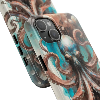 Serene Octopus Watercolor Tough Phone Case
