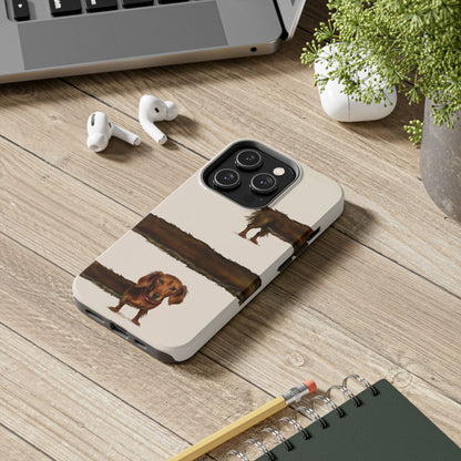 Wraparound Dachshund Long Dog Tough Phone Case