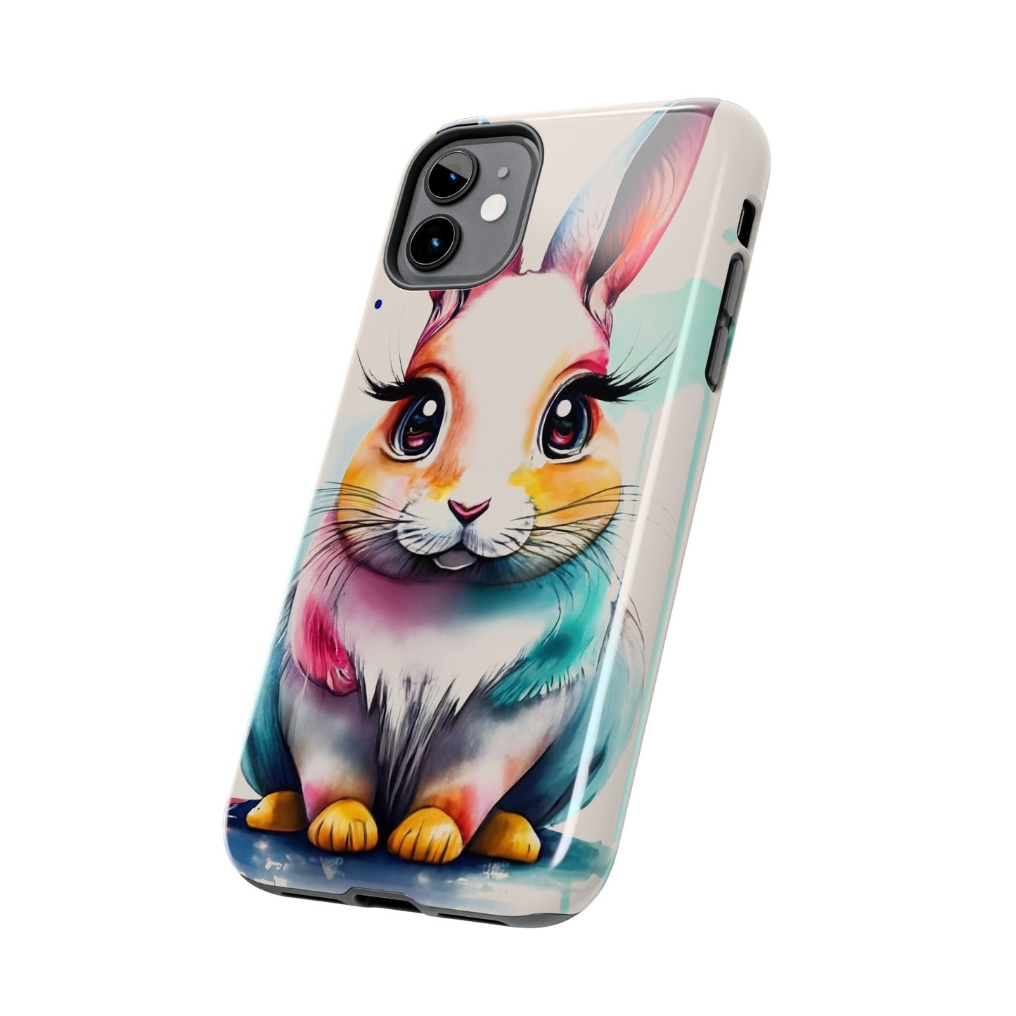 Minimalist Bunny Abstract Art Tough Phone Case