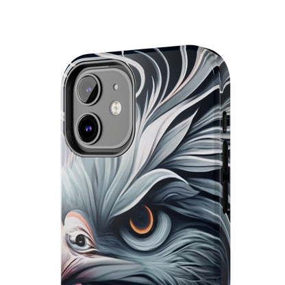 AviarySwirls Monochrome Bird Tough Phone Case