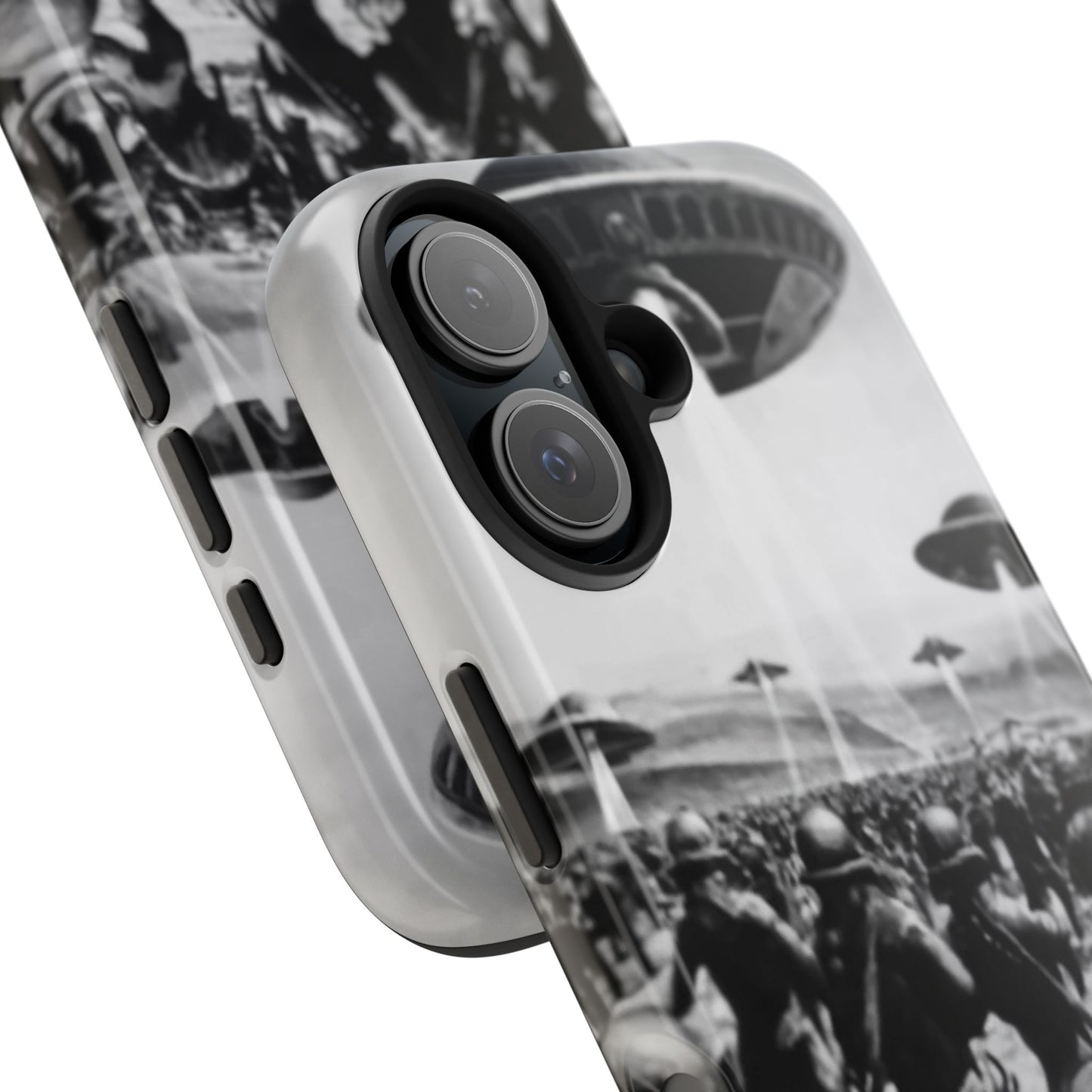 RetroWar UFO Encounter Tough Phone Case