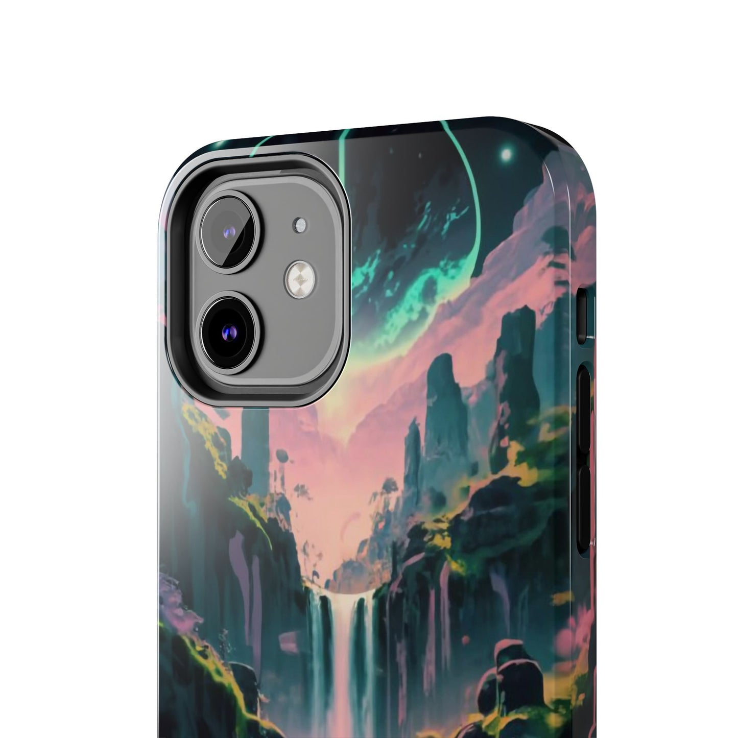 Moonfall Cascades Night View Tough Phone Case