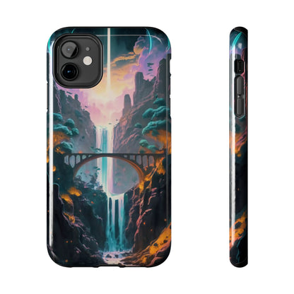 Midnight Cascade Blue Moon Tough Phone Case