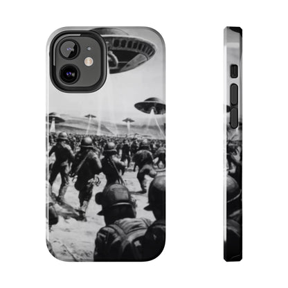 RetroWar UFO Encounter Tough Phone Case