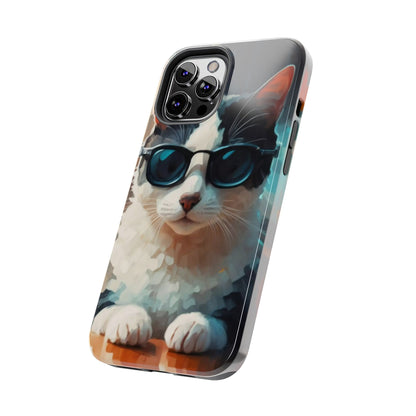 CoolCat Dinner Date Tough Phone Case