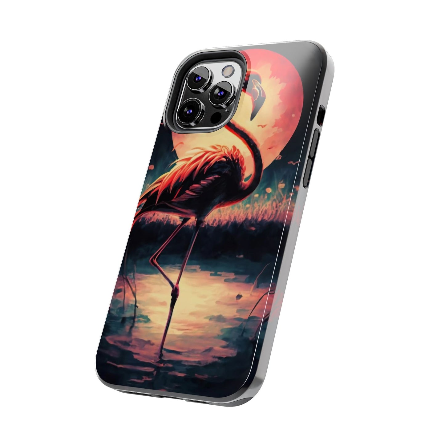 Sunset Flamingo Defender Case