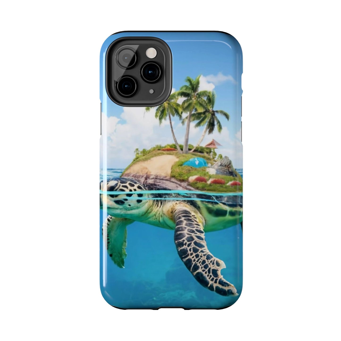 Island Turtle Ocean Adventure Tough Phone Case