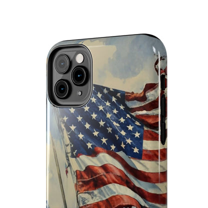 Tattered Glory American Flag Tough Phone Case