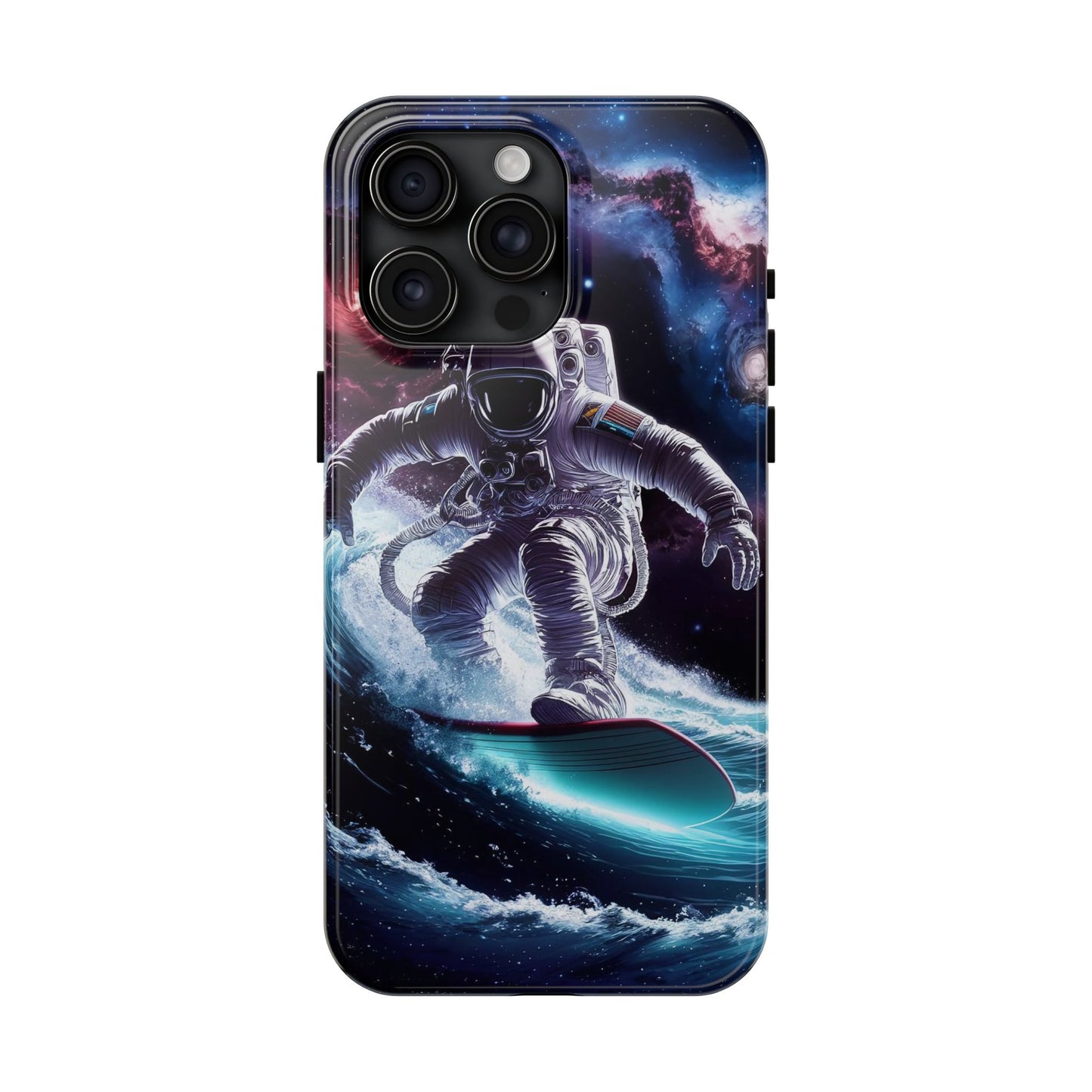 Galactic Wave Rider Astronaut Tough Phone Case