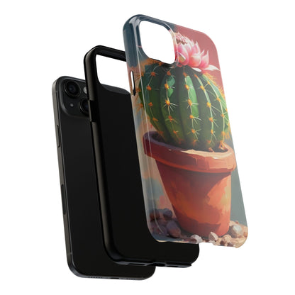 DesertBloom Terracotta Cactus Tough Phone Case