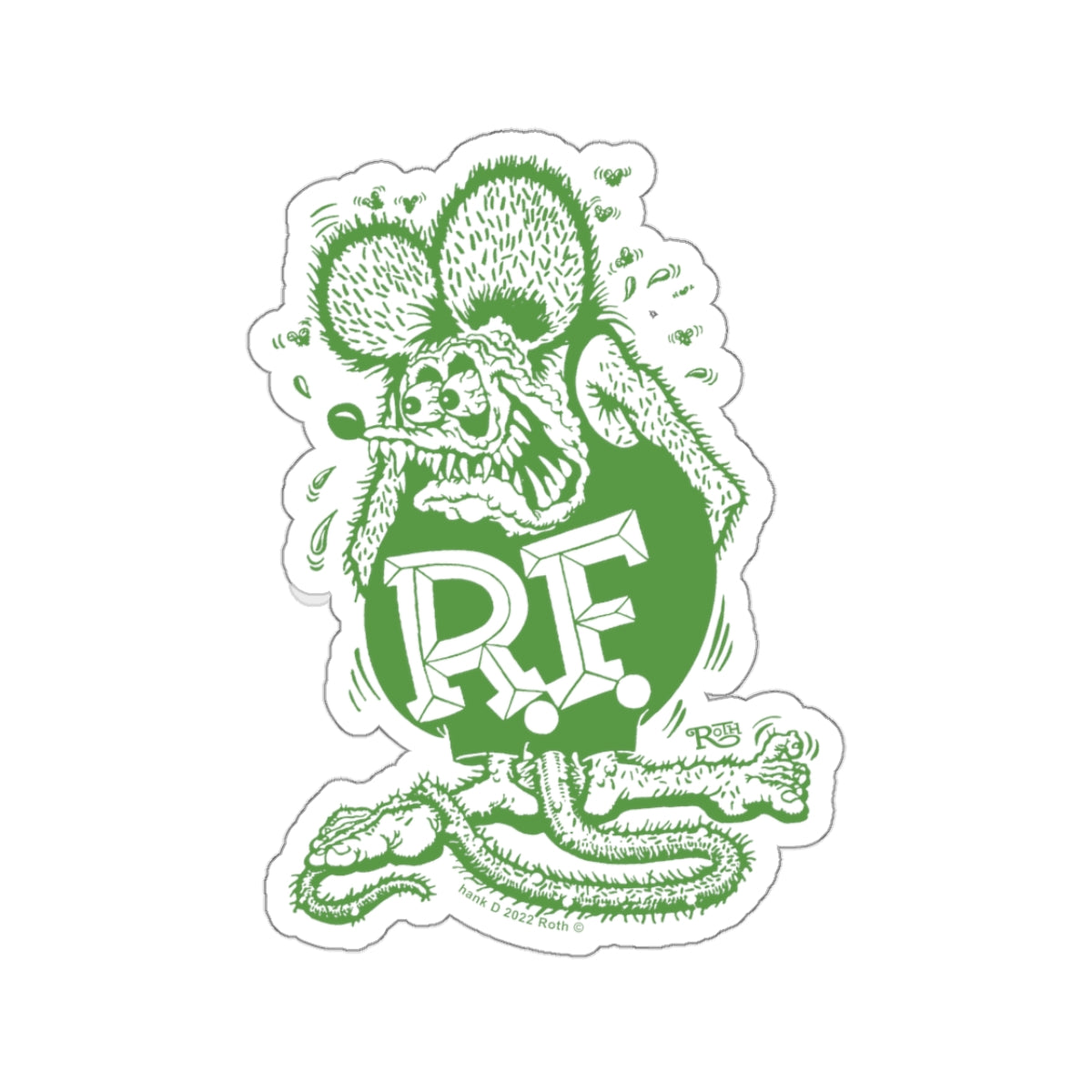 Evergreen Rat Fink Sticker