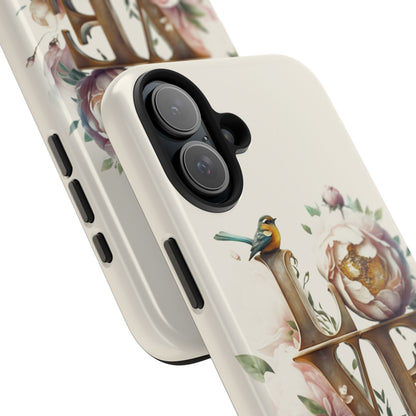 Lovebird and Bloom Watercolor Tough Phone Case