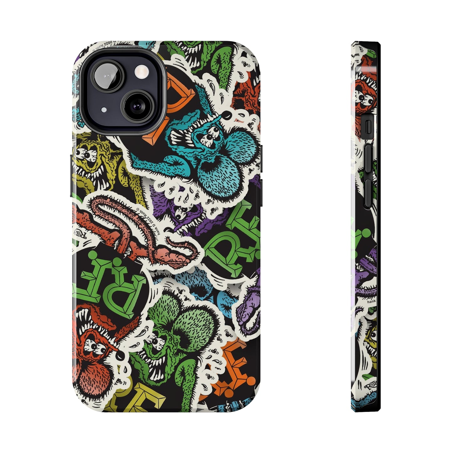 Rat Fink Sticker Bomb - Tough Phone Case