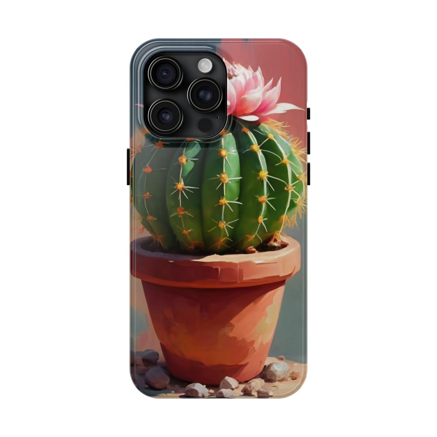 DesertBloom Terracotta Cactus Tough Phone Case