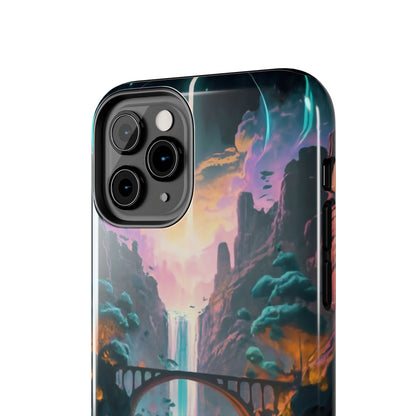 Midnight Cascade Blue Moon Tough Phone Case