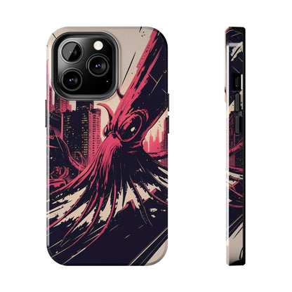 Kraken Rampage Cityscape Tough Phone Case