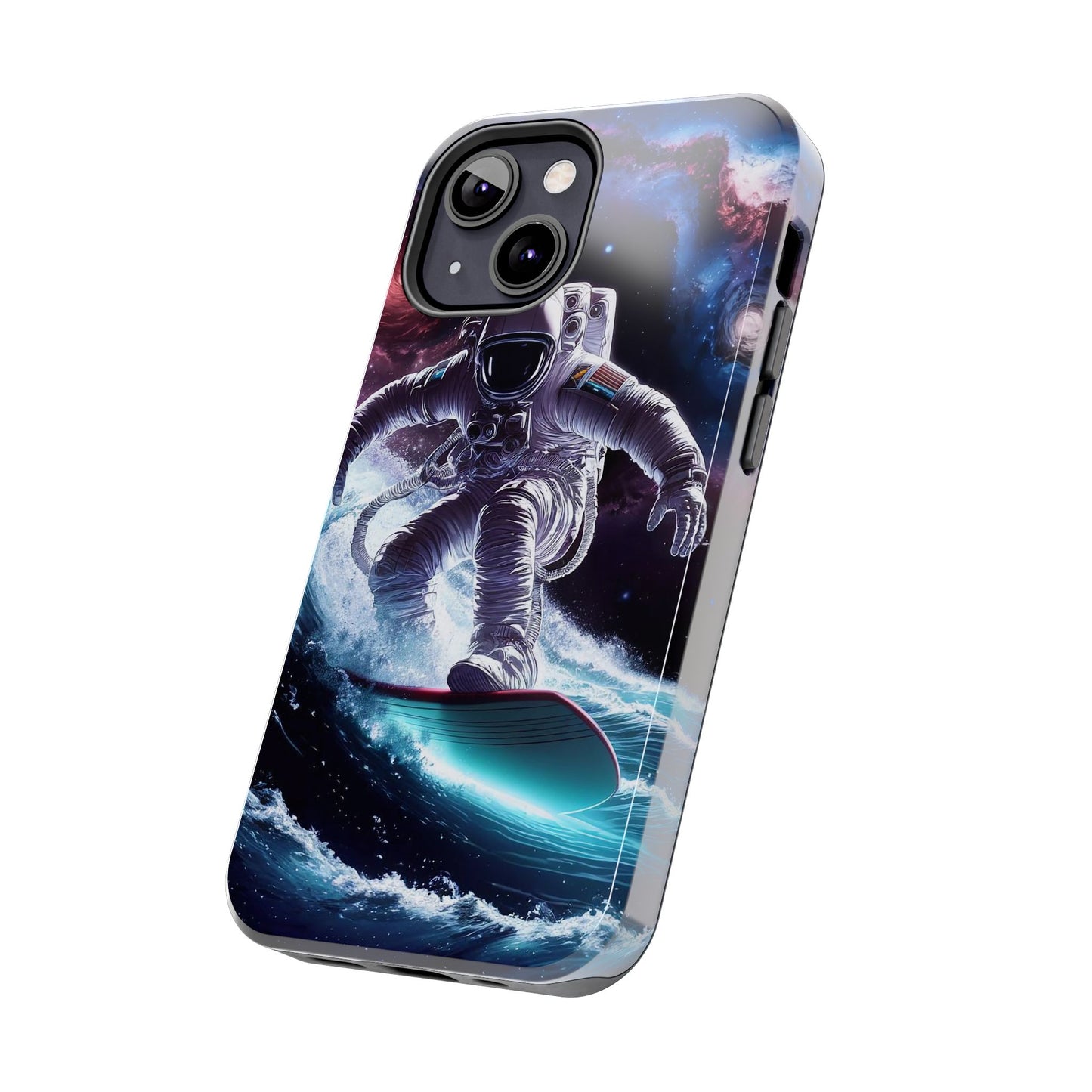 Galactic Wave Rider Astronaut Tough Phone Case